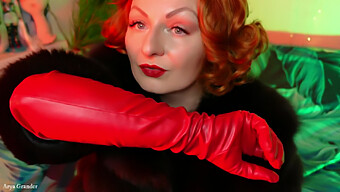 Erlebe Den Nervenkitzel Des Handschuhfetischismus In Einem Erweiterten Asmr-Video Mit Einer Atemberaubenden Blonden Pin-Up-Göttin, Die Deine Wichs-Session Leitet!