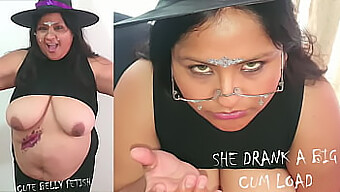 Belleza De Grandes Tetas Traga Semen Para Halloween