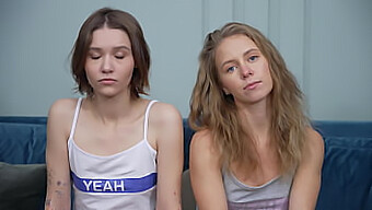 Two Men Surprise Two Young Women, Ella And Kitty, With Rough Sex In Various Positions