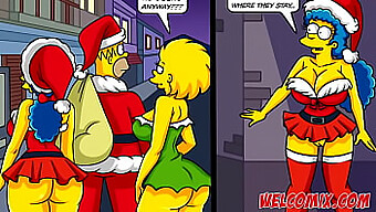 A Simpsons Hentai tale: The husband donates his wife to the needy on Christmas