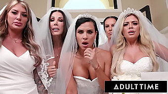 Mature Bride With Large Breasts Punishes Wedding Planner With Wild Group Sex