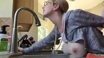 Teen Big Tits Get Pounded In The Kitchen