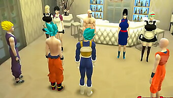 Dragon Ball Hentai: Goku E Amigos Salvam Suas Esposas De Maridos Infiéis