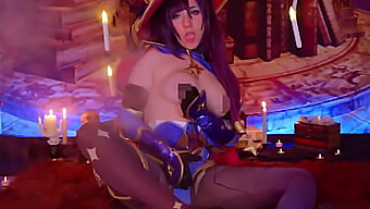 Mona Megistus Menikmati Aktiviti Erotik Untuk Disewa Dalam Video Cosplay Yang Diilhamkan Oleh Genshin Impact