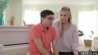 Busty Piano Instructor Bunny Madison Offers Rewards To Her Young Pupil In Explicit Video