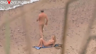 Mature man fucks teen on the beach in HD video