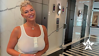 La Superbe Mannequin Instagram Aux Gros Seins Se Livre À Une Rencontre Passionnée Dans Un Hall D'Hôtel - Daddy Jm Et Kaden Kole