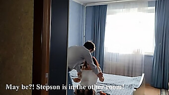 Alina Tumanova's passionate encounter with a busty stepmom in a dorm room