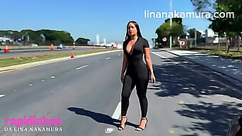 La Traviesa Asiática Da Placer Oral Al Conductor De Una Gran Polla - Lina Nakamura En El Escenario De Reparación De Coches