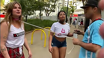 Downtown Sao Paulo'S Thrilling Women On Leashes Exhibition