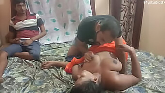 Horny Indian Wife Gets Cum Inside Her From Two Big Cocks!