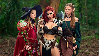 Sweetie Fox, Diana Rider, And Arinafox In D&D World Sex Adventure