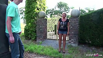 Stepmother Catches Son Masturbating In The Garden And Joins In For A Taboo Encounter